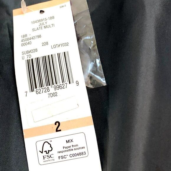 9&Co. Blazer Gray Pinstripe Suit Jacket Size 2 Work Office Classic - Picture 8 of 12